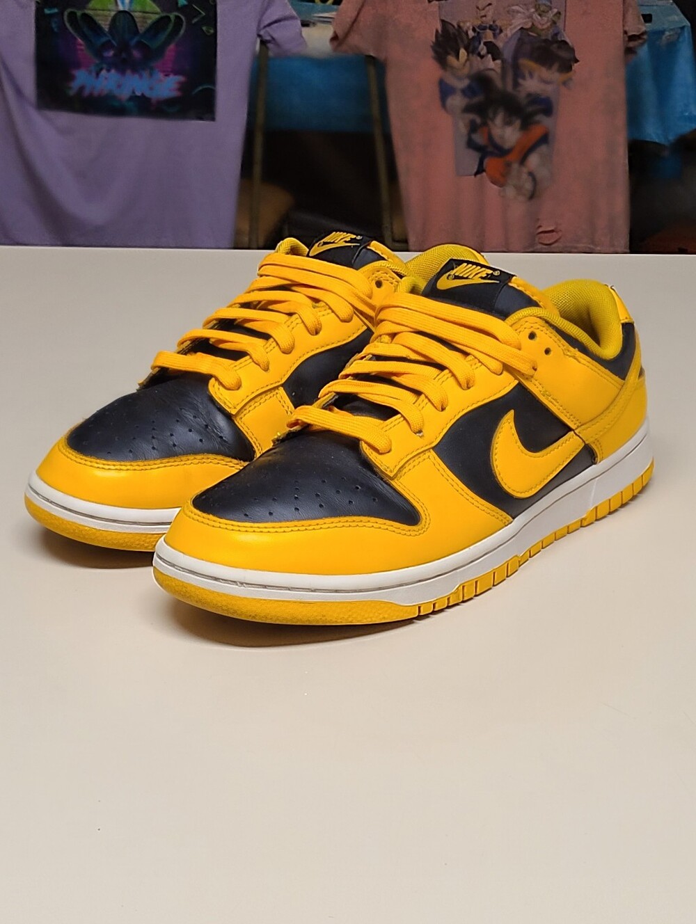 Nike Dunk Low Retro Championship Goldenrod skateboard sneakers size 9.5